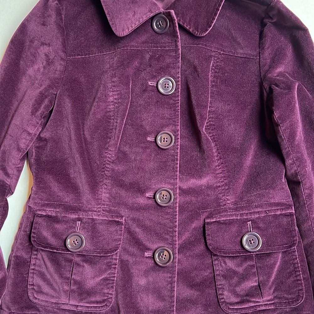 Talbots velour jacket - Picture 3 of 5